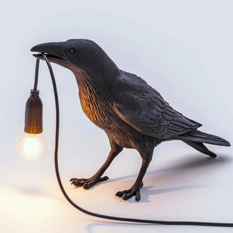 Corvexa – LED wandlamp kraai design met warm sfeervol licht