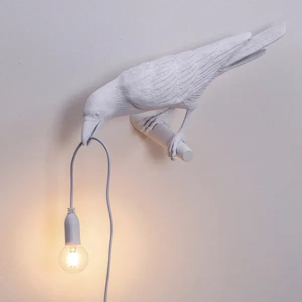 Corvexa – LED wandlamp kraai design met warm sfeervol licht