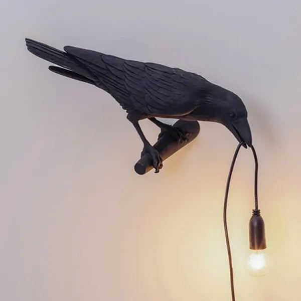 Corvexa – LED wandlamp kraai design met warm sfeervol licht