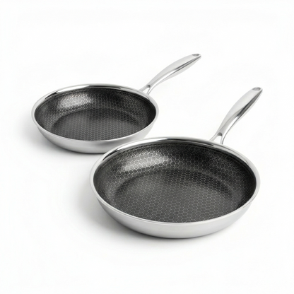 The Ultimate Hybrid Duo | 24cm + 28cm Professionele Koekenpanset