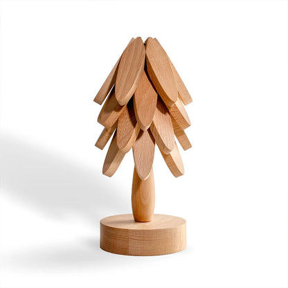 Dryona – Houten Onderzetters met Decoratieve Boomstandaard