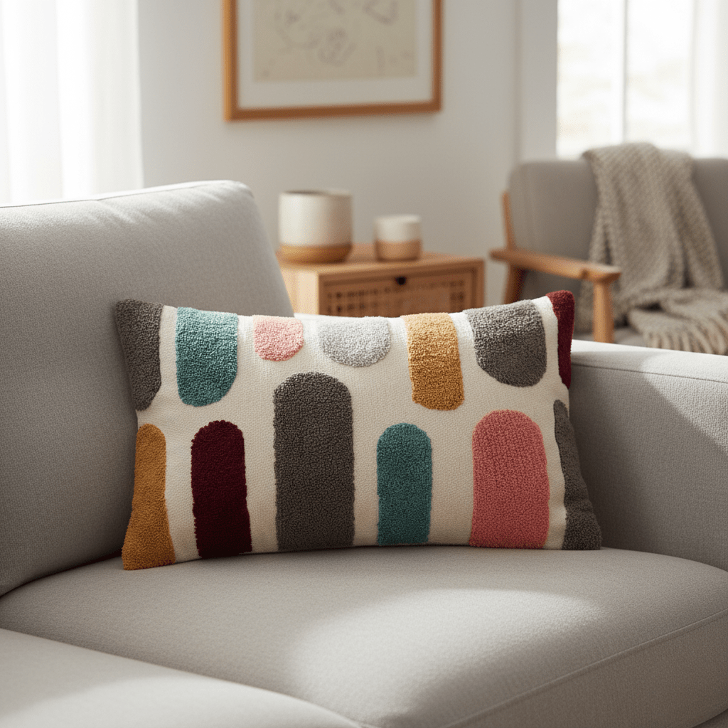 Embera – Kussenhoezen met geborduurde abstracte prints