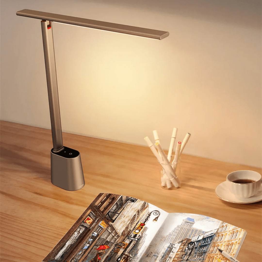 Folvara – Opvouwbare LED Bureaulamp met Oplaadbare Batterij