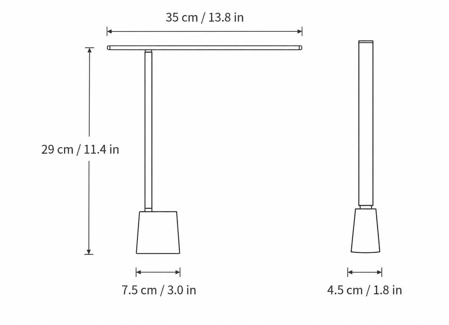 Folvara – Opvouwbare LED Bureaulamp met Oplaadbare Batterij