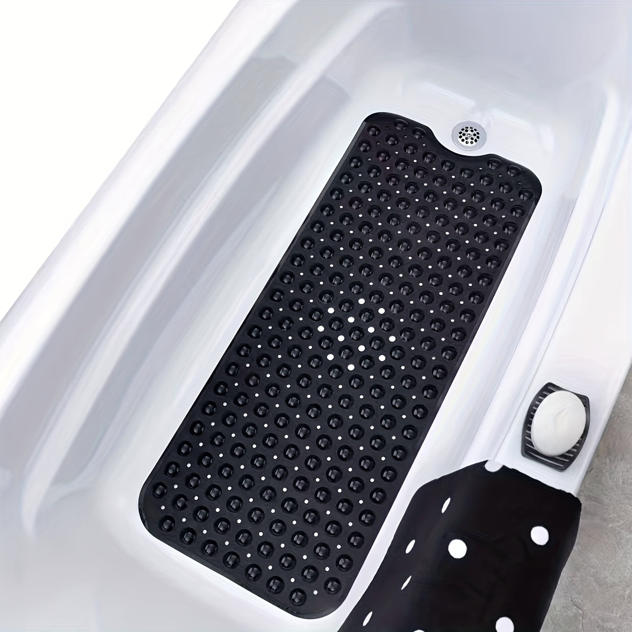 Gravio – Antislip badmat PVC 101 x 40 cm met zuignappen