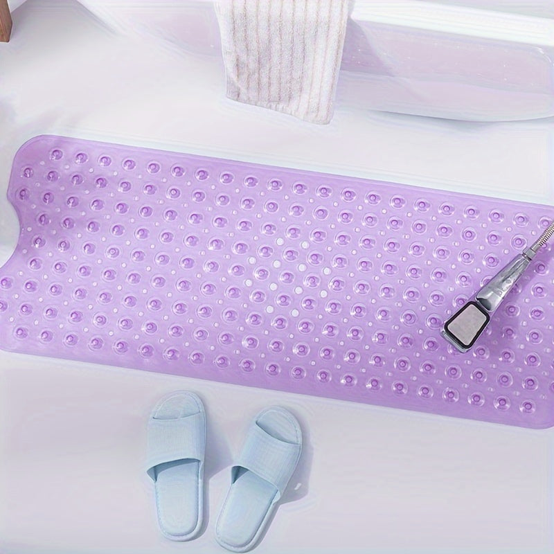 Gravio – Antislip badmat PVC 101 x 40 cm met zuignappen