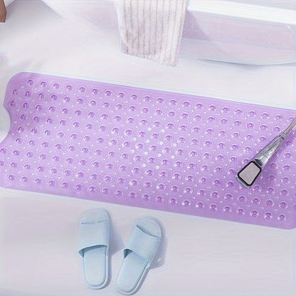 Gravio – Antislip badmat PVC 101 x 40 cm met zuignappen