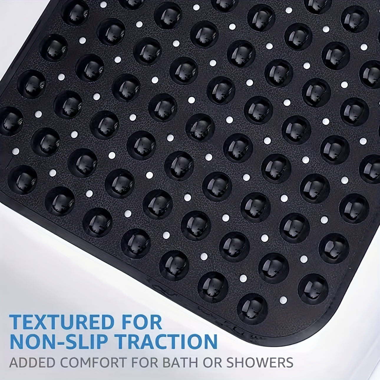 Gravio – Antislip badmat PVC 101 x 40 cm met zuignappen