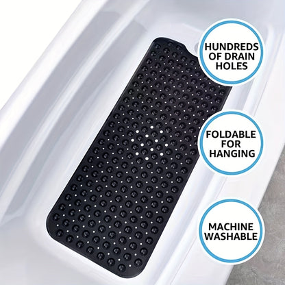 Gravio – Antislip badmat PVC 101 x 40 cm met zuignappen