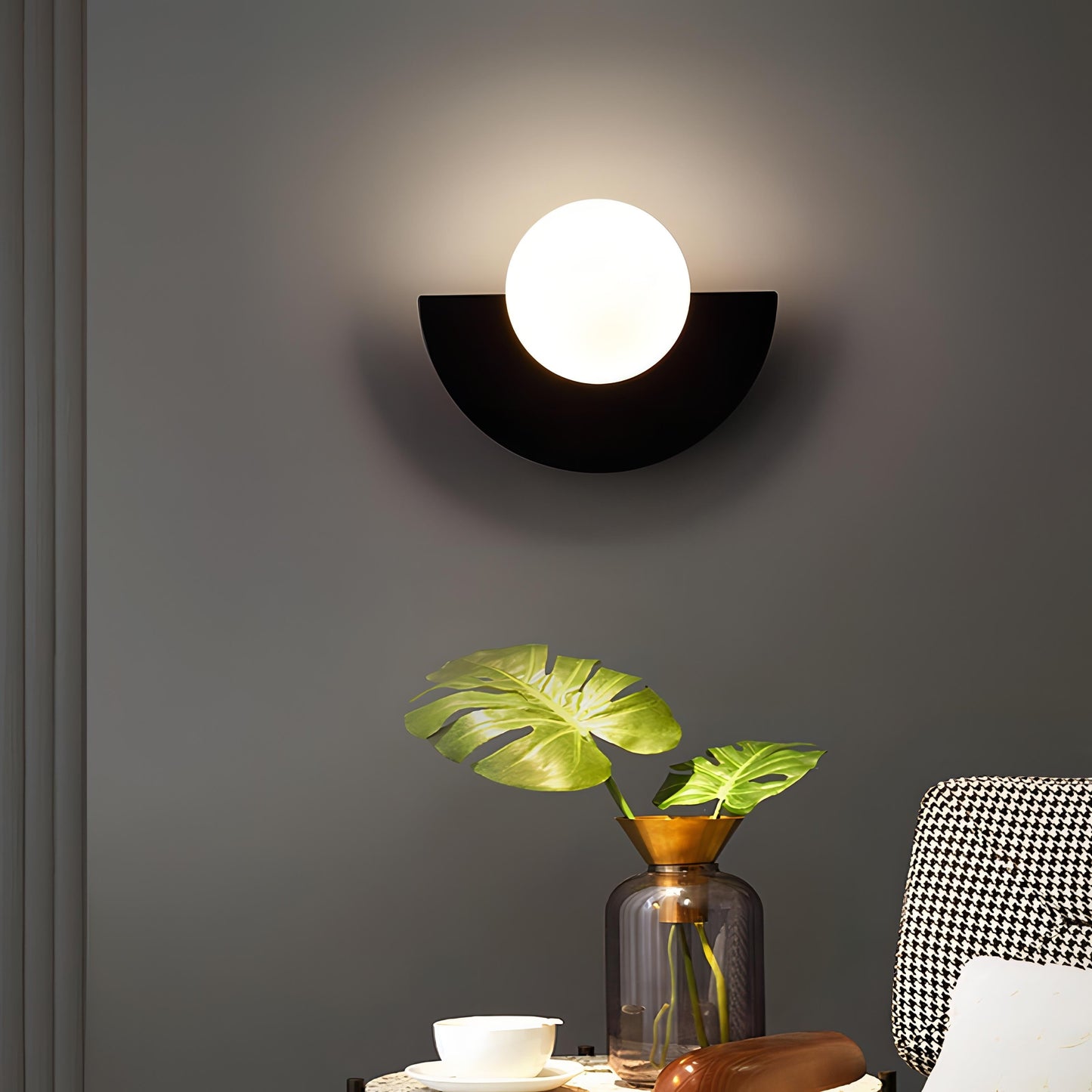 Halvéra – Halfronde wandlamp met Scandinavisch design