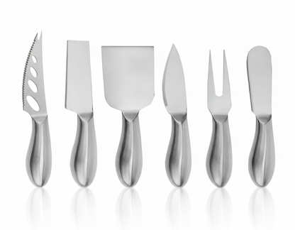 6-Delige RVS Kaasmes Set