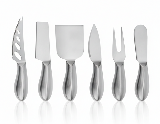 6-Delige RVS Kaasmes Set