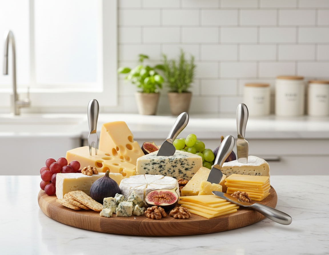 6-Delige RVS Kaasmes Set