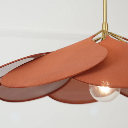 Solvéra – Stoffen hanglamp met zacht diffuus bloemlicht