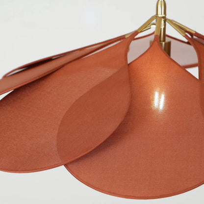 Solvéra – Stoffen hanglamp met zacht diffuus bloemlicht