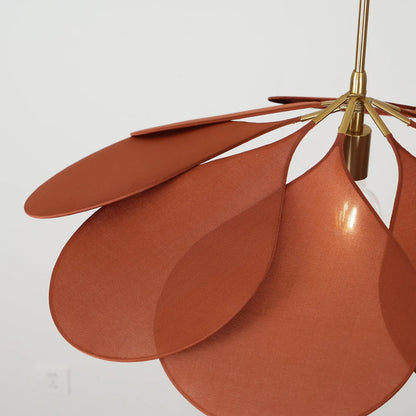 Solvéra – Stoffen hanglamp met zacht diffuus bloemlicht