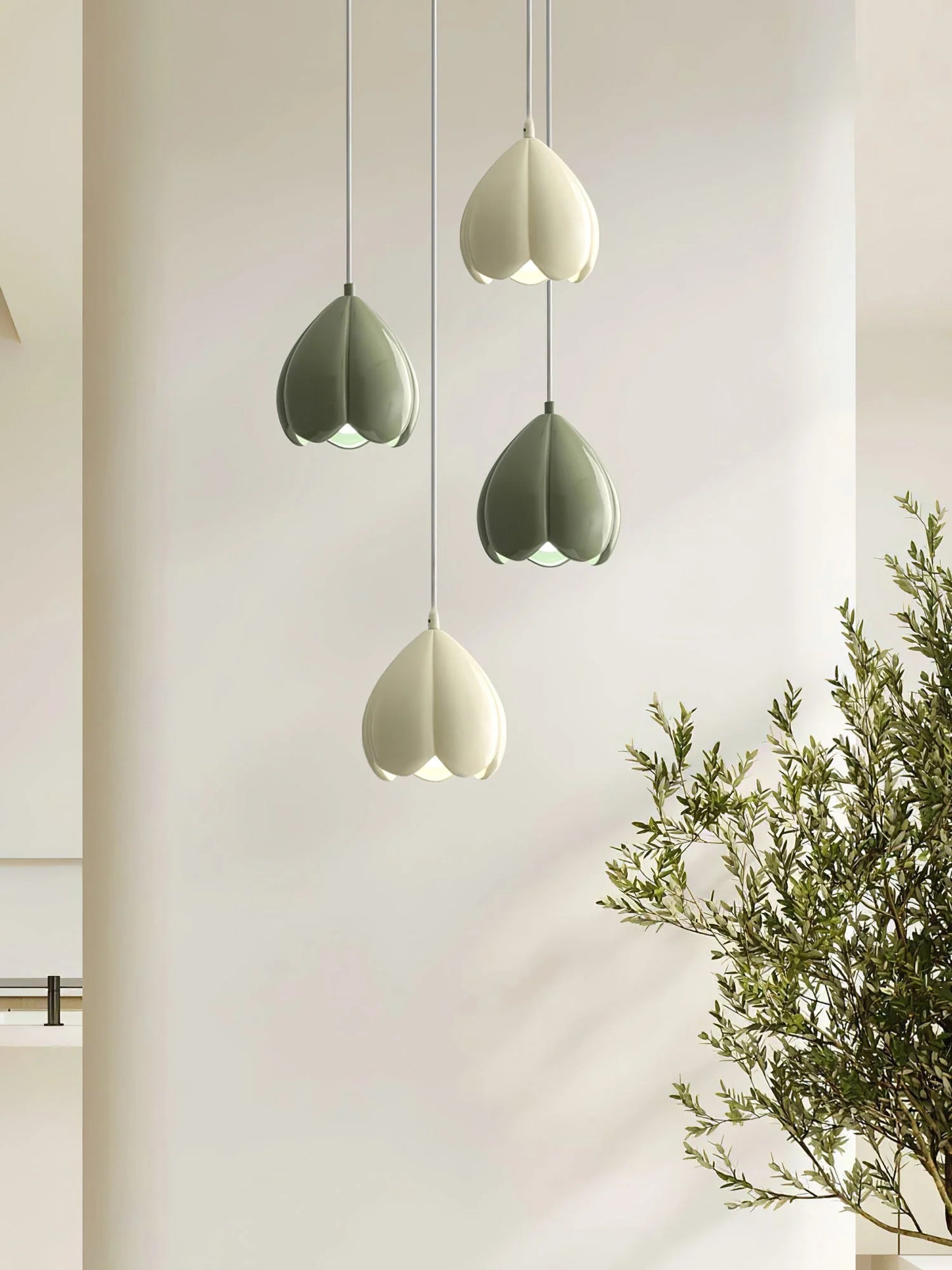 LUNAFLOR Bloemknop Hanglamp – Artistiek Design met Zacht Sfeervol Licht