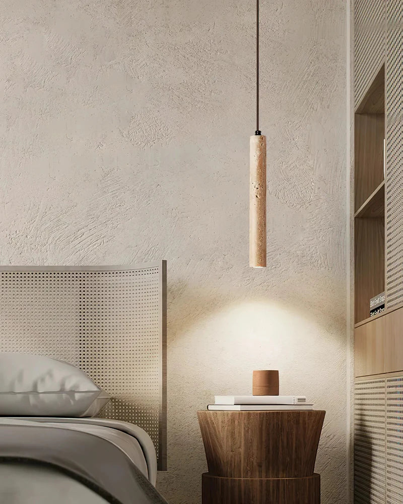 Colonna – Travertin Hanglamp met Warm Diffuus Licht