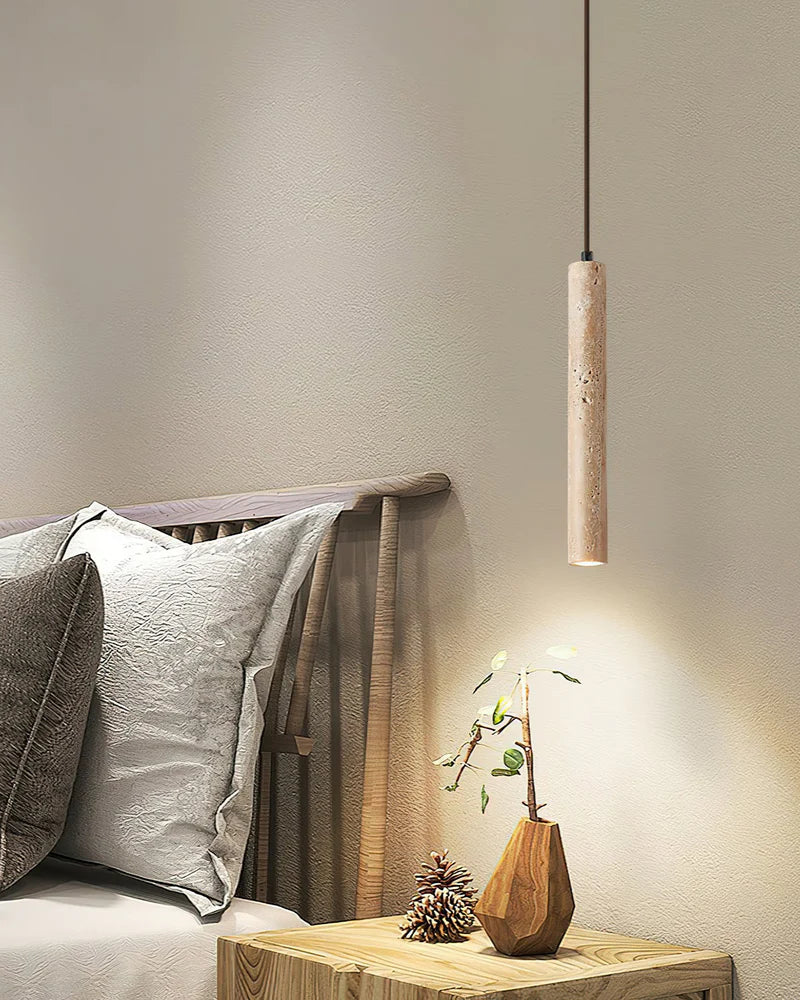 Colonna – Travertin Hanglamp met Warm Diffuus Licht