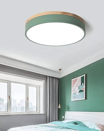Naturalis – Plafondlamp met eiken houtaccent en LED verlichting