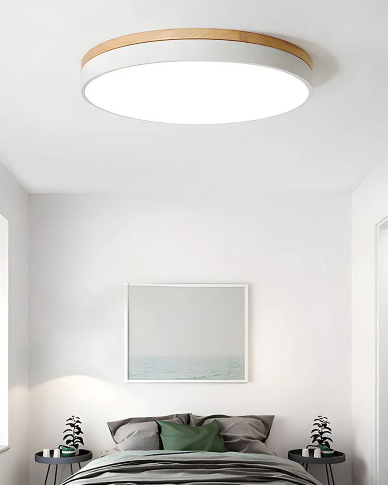 Naturalis – Plafondlamp met eiken houtaccent en LED verlichting