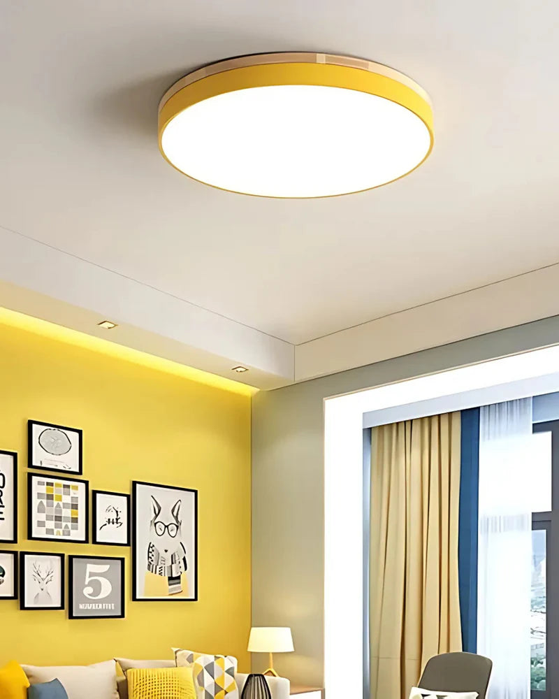 Naturalis – Plafondlamp met eiken houtaccent en LED verlichting