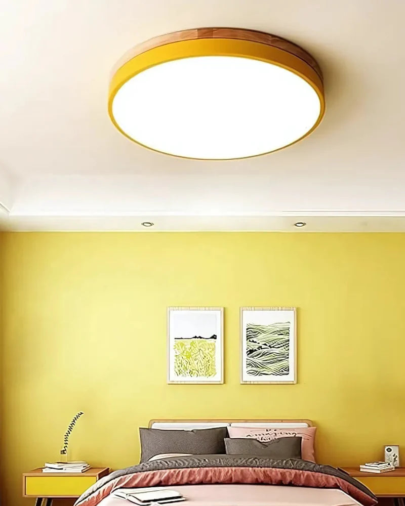 Naturalis – Plafondlamp met eiken houtaccent en LED verlichting