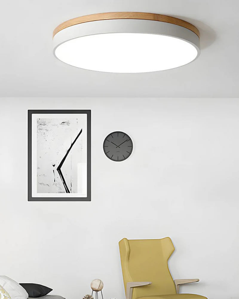 Naturalis – Plafondlamp met eiken houtaccent en LED verlichting