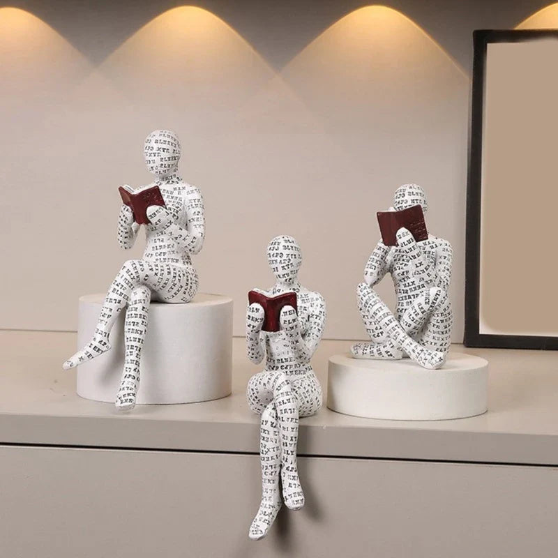 Leviro – Decoratief leesbeeld voor boekenplank