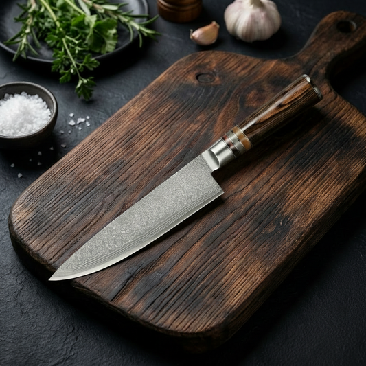 Yamato Grand Chef's Knife - 23 cm Japans Damaststaal & Ergonomische Micarta Greep