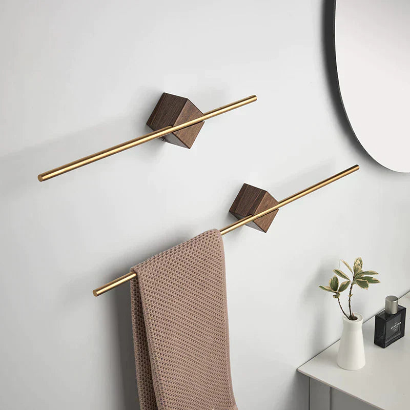 Norvi – Houten handdoekhouder voor een opgeruimde wand