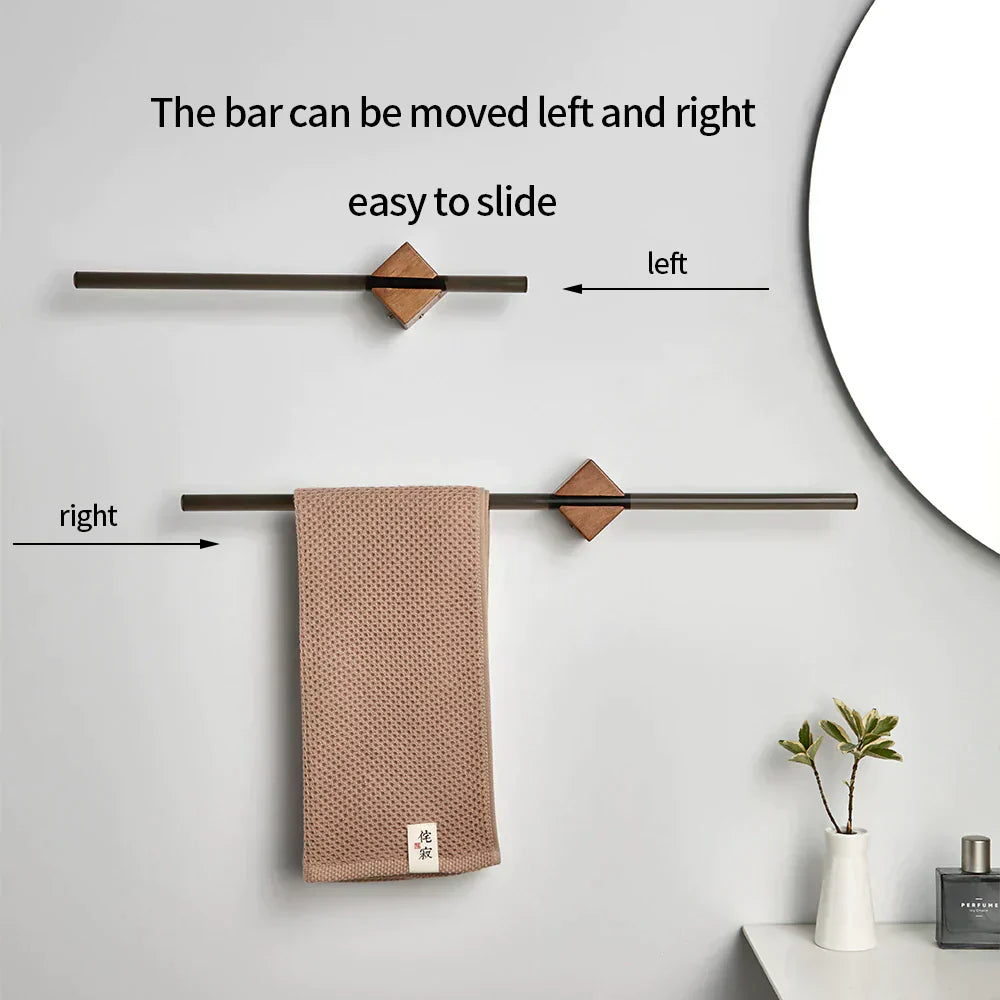 Norvi – Houten handdoekhouder voor een opgeruimde wand