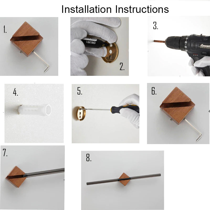 Norvi – Houten handdoekhouder voor een opgeruimde wand