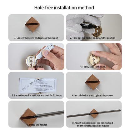 Norvi – Houten handdoekhouder voor een opgeruimde wand