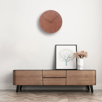 Norvien – Stille Wandklok met Walnoot Wijzers