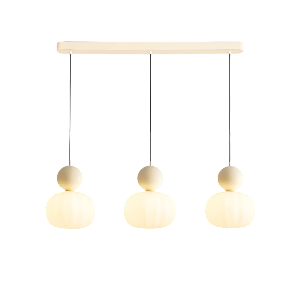 Orivelle – Hanglamp met opaalglas bol en gekleurde kap