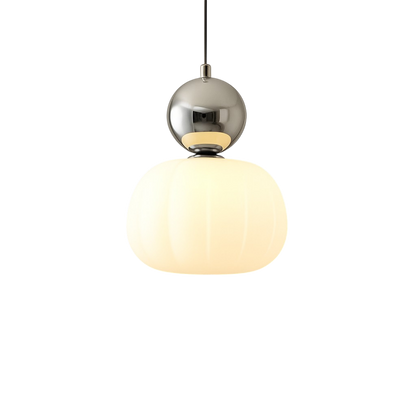 Orivelle – Hanglamp met opaalglas bol en gekleurde kap