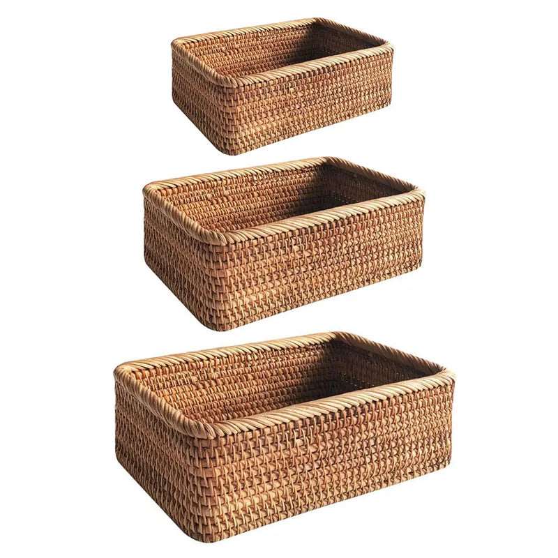 Rattiva – Gevlochten Rotan Opbergmand | Handgeweven Naturel