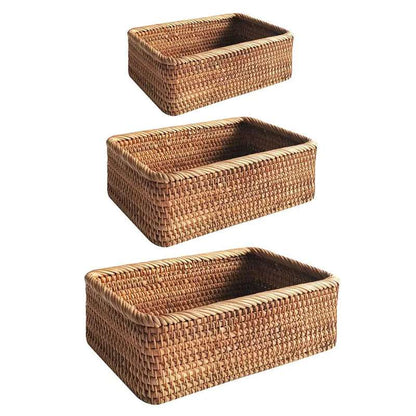 Rattiva – Gevlochten Rotan Opbergmand | Handgeweven Naturel