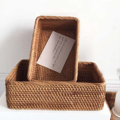 Rattiva – Gevlochten Rotan Opbergmand | Handgeweven Naturel