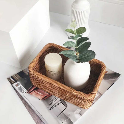 Rattiva – Gevlochten Rotan Opbergmand | Handgeweven Naturel