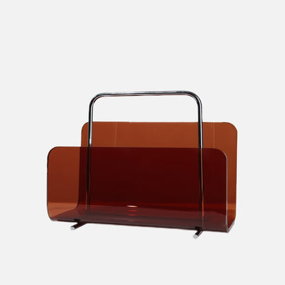 Revaro – Tijdschriftenhouder acryl met metalen frame