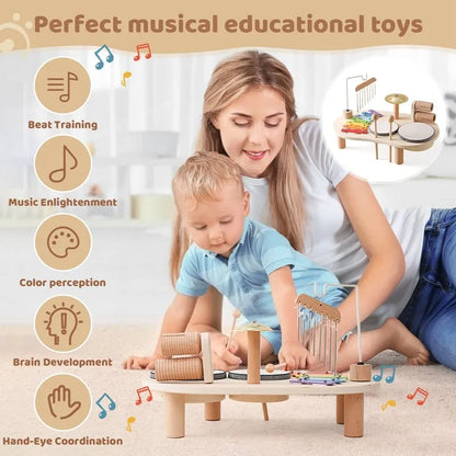 Ritmora – Houten Muziekinstrumentenset voor Kinderen