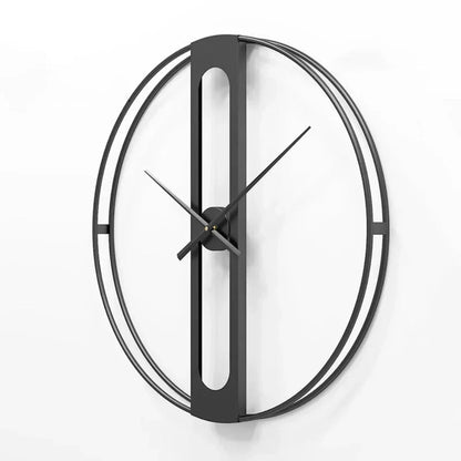 Rivelux – Metalen wandklok met geluidloos uurwerk