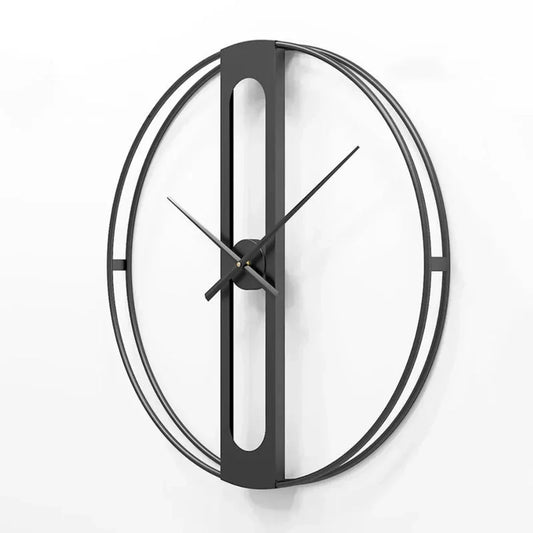 Rivelux – Metalen wandklok met geluidloos uurwerk