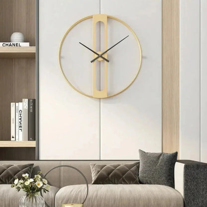 Rivelux – Metalen wandklok met geluidloos uurwerk