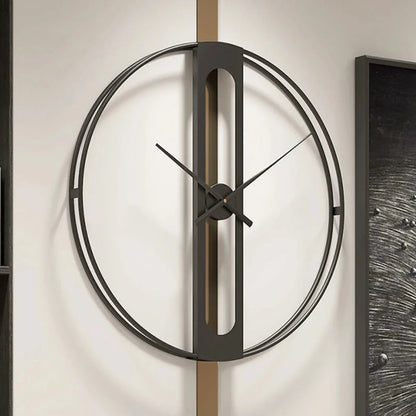 Rivelux – Metalen wandklok met geluidloos uurwerk