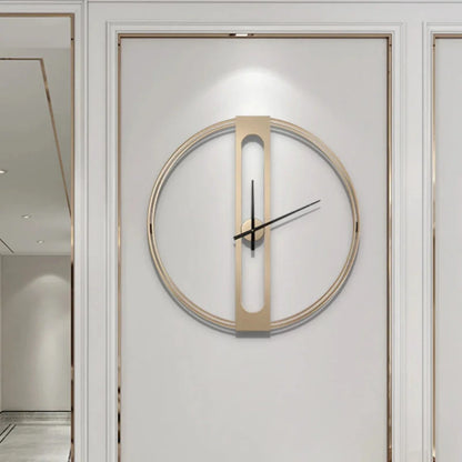 Rivelux – Metalen wandklok met geluidloos uurwerk