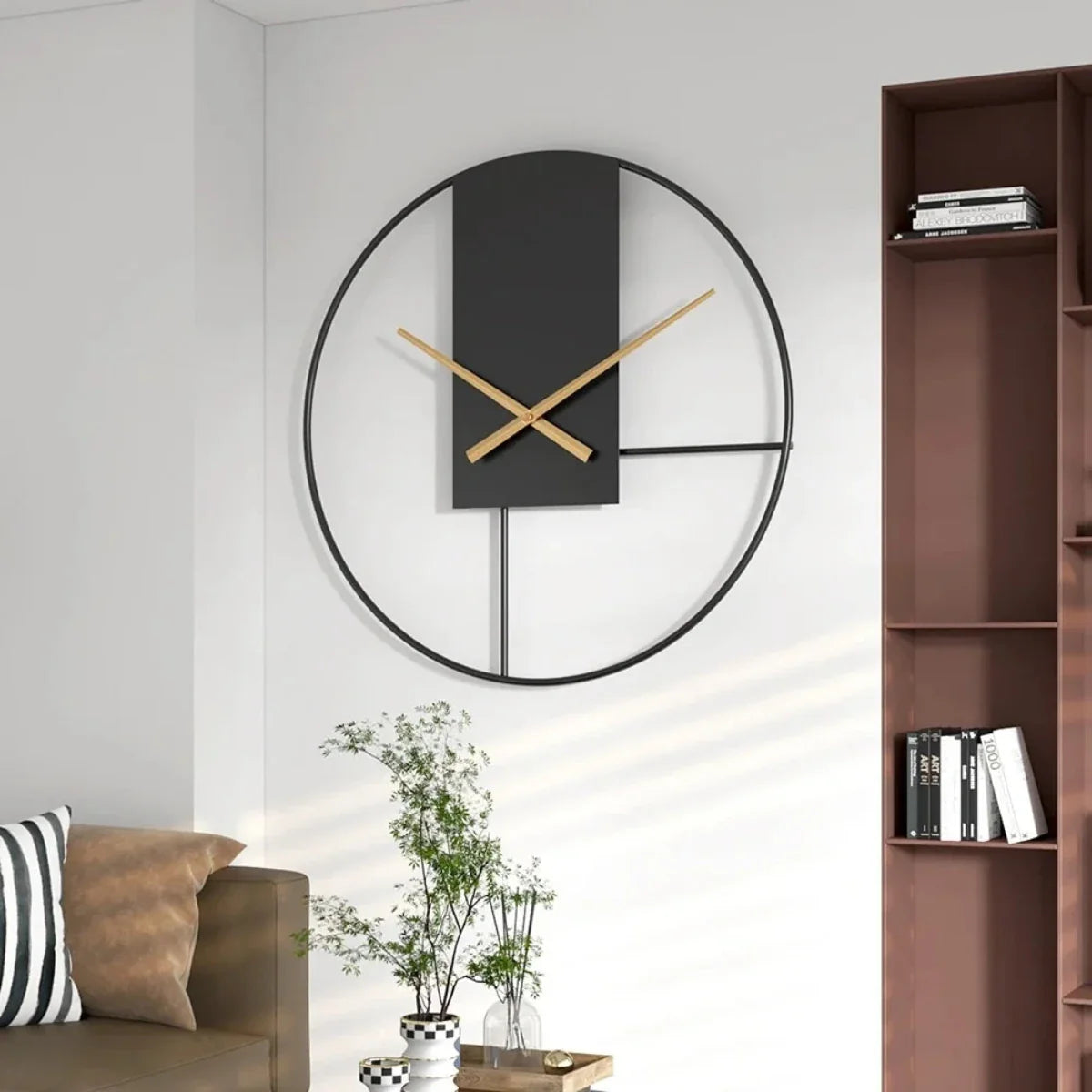 Rivento – Wandklok metaal stil uurwerk