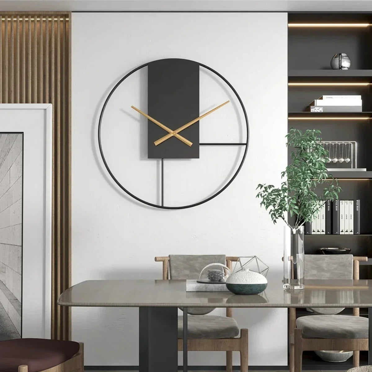 Rivento – Wandklok metaal stil uurwerk